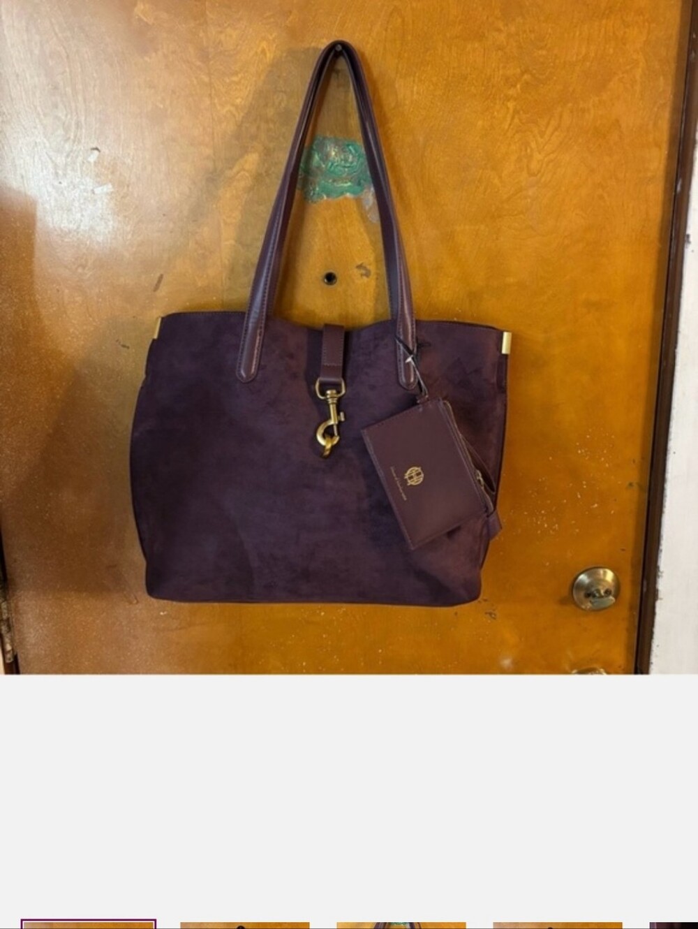 House of Harlow hand bag tote. Plum.  Brand New.